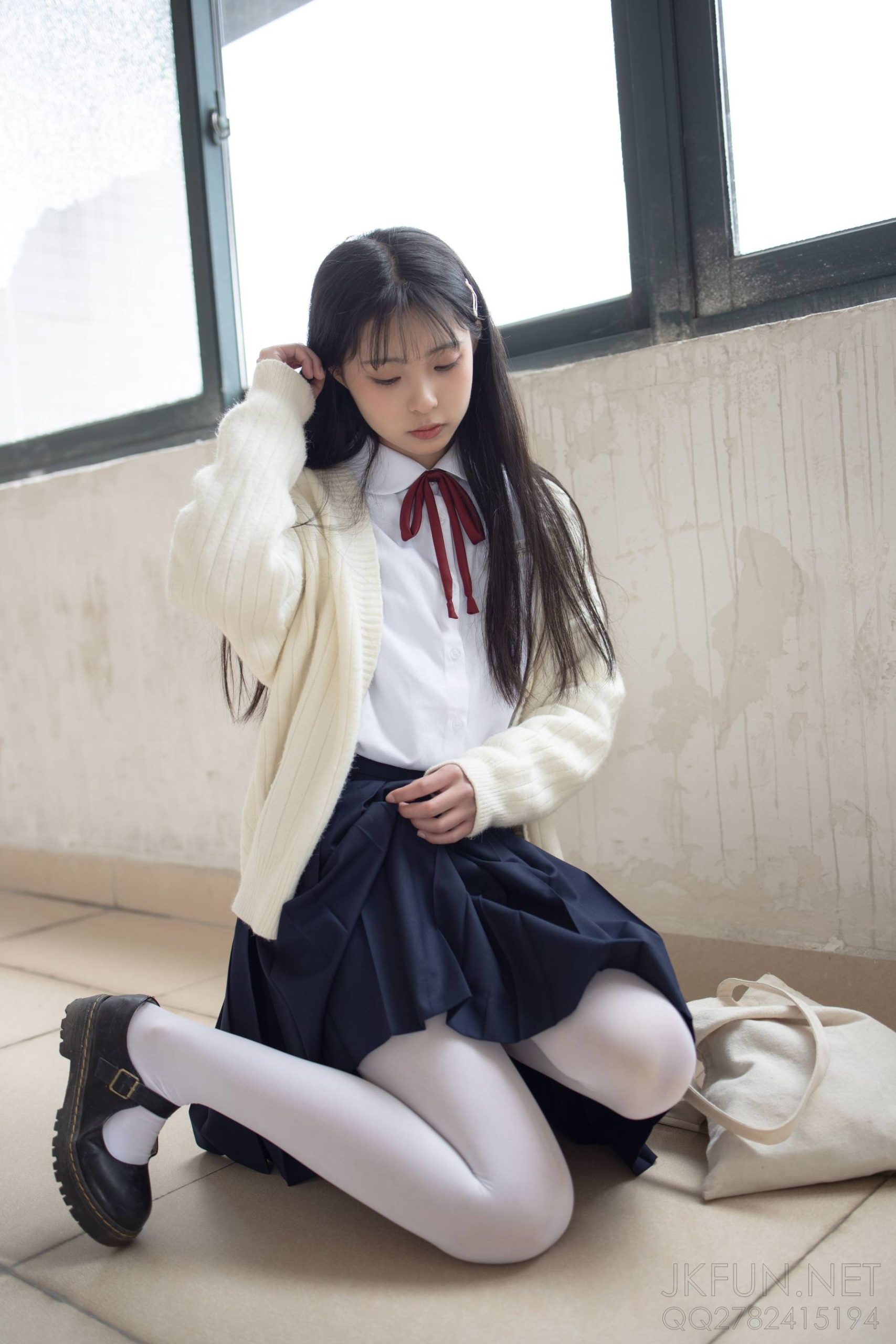 图片[3]-甜美可人的白丝姑娘【127P】20011-七七小屋