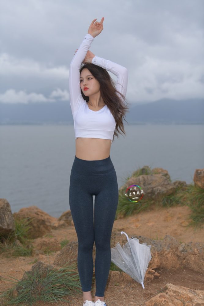 深蓝色瑜伽裤甜美女孩 J1320 514P2V-17.5GB-七七小屋