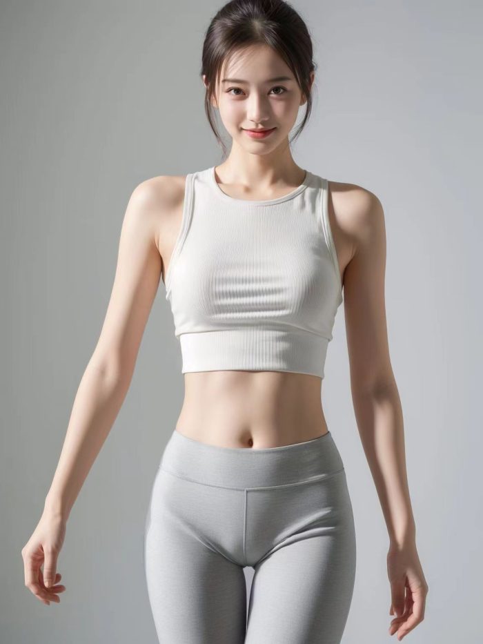 AI瑜伽裤清纯妹子系列图-七七小屋