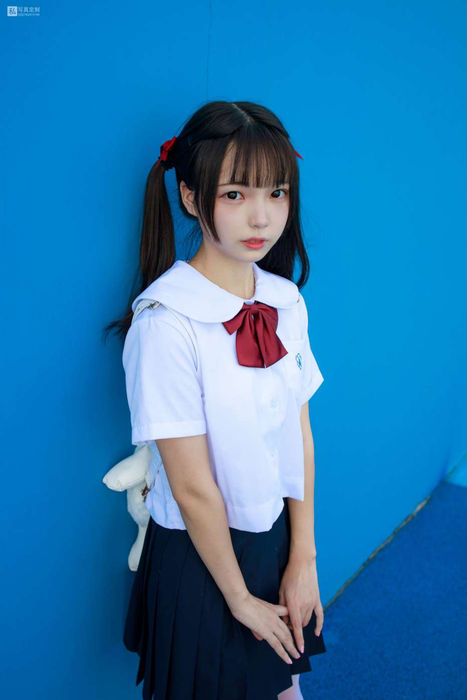 图片[2]-眼神好清澈的双马尾白丝女孩【75P】20019-七七小屋